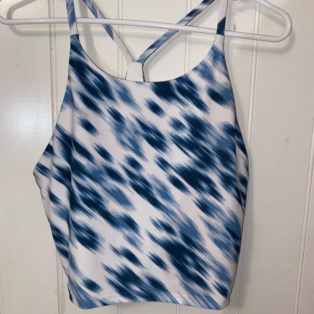 Old navy active blue and white sweater